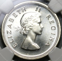 1954 NGC PF 65 South Africa Proof 2 Shillings Florin Silver Coin Mintage 3,150 (19100704C)