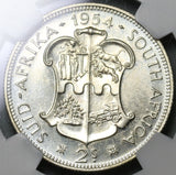 1954 NGC PF 65 South Africa Proof 2 Shillings Florin Silver Coin Mintage 3,150 (19100704C)