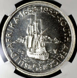 1952 NGC PF 66 South Africa 5 Shillings Capetown Silver Proof Coin (19101102C)