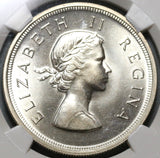1953 NGC PF 63 South Africa 5 Shillings Springbok Silver Proof Coin (19101103C)