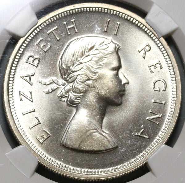 1953 NGC PF 63 South Africa 5 Shillings Springbok Silver Proof Coin (19101103C)