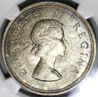 1954 NGC MS 63 South Africa 5 Shillings Springbok Silver 10K Coin (19101104C)