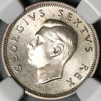 1948 NGC PF 66 South Africa Silver 6 Pence George VI Proof Coin (21012204C)