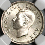 1948 NGC PF 66 South Africa Silver 6 Pence George VI Proof Coin (21012204C)