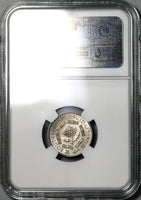 1948 NGC PF 66 South Africa Silver 6 Pence George VI Proof Coin (21012204C)