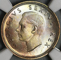 1952 NGC PF 66 South Africa Silver 6 Pence Proof George VI Coin (21012205C)