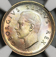 1952 NGC PF 66 South Africa Silver 6 Pence Proof George VI Coin (21012205C)