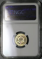 1952 NGC PF 66 South Africa Silver 6 Pence Proof George VI Coin (21012205C)