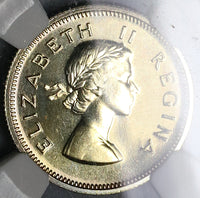 1959 NGC PF 65 South Africa 6 Pence Proof Elizabeth II RARE Coin (22051702C)