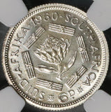 1960 South Africa 6 Pence NGC PF 65 Last Union Proof Coin (18081103C)