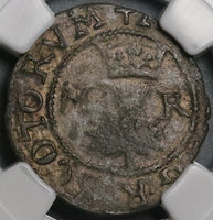 1542 NGC VF 20 Mary Queen Scots Scotland Bawbee Thistle Silver Coin (22010503D)