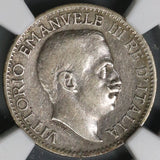 1910 NGC XF 40 Italian Somaliland 1/4 Rupia Italy Colonial Silver Coin (18123003C)