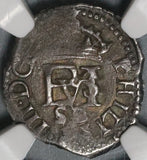 1610-B NGC XF 40 Spain 1/2 Real Philip III Seville Mint Mongram Cob Silver Coin POP 1/0 (20051502C)