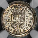 1719-CA NGC MS 63 Spain 1/2 Real Philip V Silver Cuenca Mint State Coin (21080901C)
