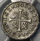 1749-M PCGS XF 45 Spain 1/2 Real Ferdinand VI Madrid Mint Silver Coin POP 1/0 (22112102C)