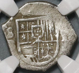 1609-B NGC AU 53 Spain 1 Real Seville Philip III Cob Silver Coin POP 1/0 (20051503C)