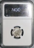 1609-B NGC AU 53 Spain 1 Real Seville Philip III Cob Silver Coin POP 1/0 (20051503C)