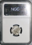 1609-B NGC AU 53 Spain 1 Real Seville Philip III Cob Silver Coin POP 1/0 (20051503C)
