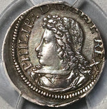 1705 PCGS XF Spain 1 Real Croat Philip V Barcelona Silver Coin (22032202C)