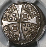 1705 PCGS XF Spain 1 Real Croat Philip V Barcelona Silver Coin (22032202C)