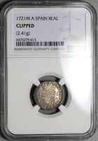 1721-M NGC Spain 1 Real VF Philip V Madrid Mint VF Silver Coin (23022402C)