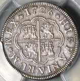 1726 PCGS AU 55 Spain 1 Real Philip V Segovia Mint Silver Coin (20060304C)