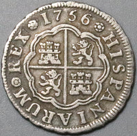 1756-M Spain 1 Real XF Ferdinand VI Madrid Mint Silver Pirate Colonial Coin (21080605R)