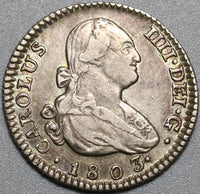 1803 Spain 1 Real 1 Real Charles IIII XF Madrid Silver Coin (21062501R)