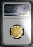 1790 NGC AU 55 Spain 2 Escudos Charles IV Madrid Gold Coin (22103101D)