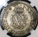 1708 NGC AU 58 Spain 2 Reales Philip V Silver Segovia Coin POP 1/1 (20021602C)