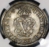 1708 NGC AU 58 Spain 2 Reales Philip V Silver Segovia Coin POP 1/1 (20021602C)
