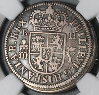 1708 NGC XF 40 Spain 2 Reales Philip V Silver Segovia Coin POP 2/0 (21080401C)