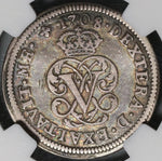 1708 NGC XF 40 Spain 2 Reales Philip V Silver Segovia Coin POP 2/0 (21080401C)