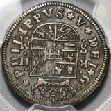 1718-S PCGS XF 40 Spain 2 Reales Philip V Silver Seville Mint Coin (20060305C)