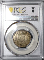 1723-M PCGS AU Det Spain 2 Reales Philip V Silver Madrid Mint Coin (20053104C)