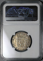 1732-S NGC AU 55 Spain 2 Reales Philip V Silver Seville Coin POP 2/1 (21051304C)