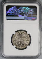 1788-S NGC F 12 Spain Charles III 2 Reales C/CF Variety Silver Seville Mint Coin (19080701D)
