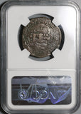 1469 NGC VF Det Spain 4 Maravedis Granada Ferdinand & Isabella Columbus Voyage Coin (20102401C)