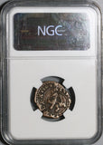 1604 NGC VF 30 Spain 4 Maravedis Philip III Burgos Double Struck Error Coin (21012403C)