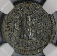 1608 NGC VF 35 Spain 4 Maravedis Philip III Segovia Lion Castle Coin (21012404C)