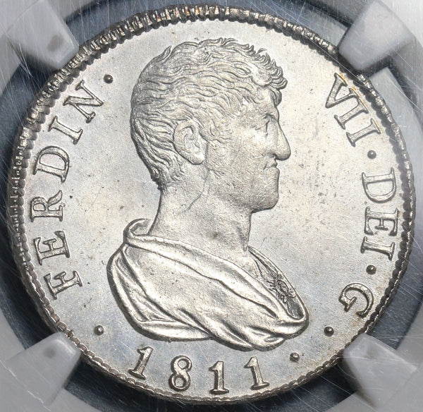 1811-V NGC MS 64 Spain 4 Reales Ferdinand VII Valencia Mint