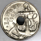 1963(63) NGC MS 64 Spain 50 Centimos Mint State Coin (20021503C)