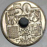 1963(63) NGC MS 64 Spain 50 Centimos Mint State Coin (20021503C)