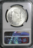 1898 NGC MS 62 Spain 5 Pesetas Silver Alfonso XIII Mint State Coin (21021903C)