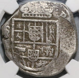 1630-R NGC VF 30 Spain 8 Reales Seville Mint Philip IV Cob Silver Coin (20060301C)