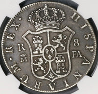 1803-M NGC VF 20 Spain Silver 8 Reales Coin Charles IIII POP 1/0 (19032602C)