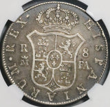 1805-M NGC VF 25 Spain 8 Reales Charles IIII Madrid Silver Dollar Coin (21063003C)