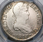 1813-C PCGS XF Det Spain 8 Reales Ferdinand VII Cadiz Mint Silver Coin (22090406D)