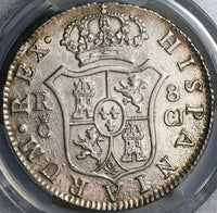 1813-C PCGS XF Det Spain 8 Reales Ferdinand VII Cadiz Mint Silver Coin (22090406D)