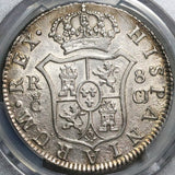 1813-C PCGS XF Det Spain 8 Reales Ferdinand VII Cadiz Mint Silver Coin (22090406D)